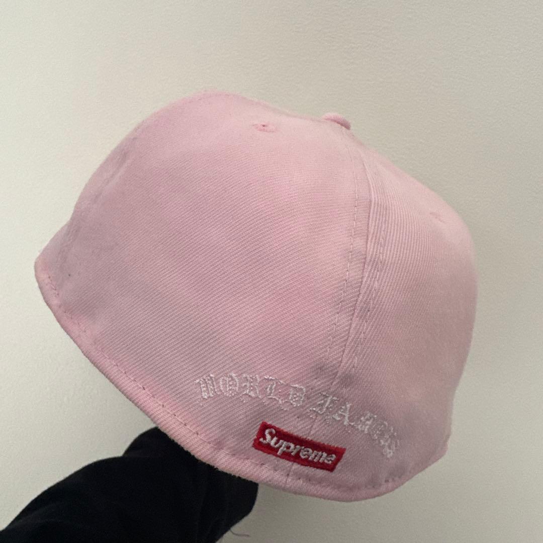 Supreme 59FIFTY ピンクキャップ 7 5/8