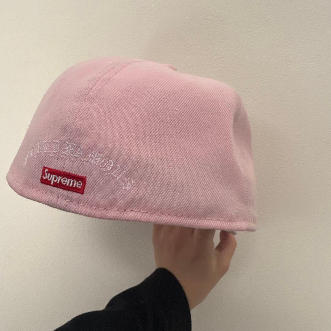 Supreme 59FIFTY ピンクキャップ 7 5/8
