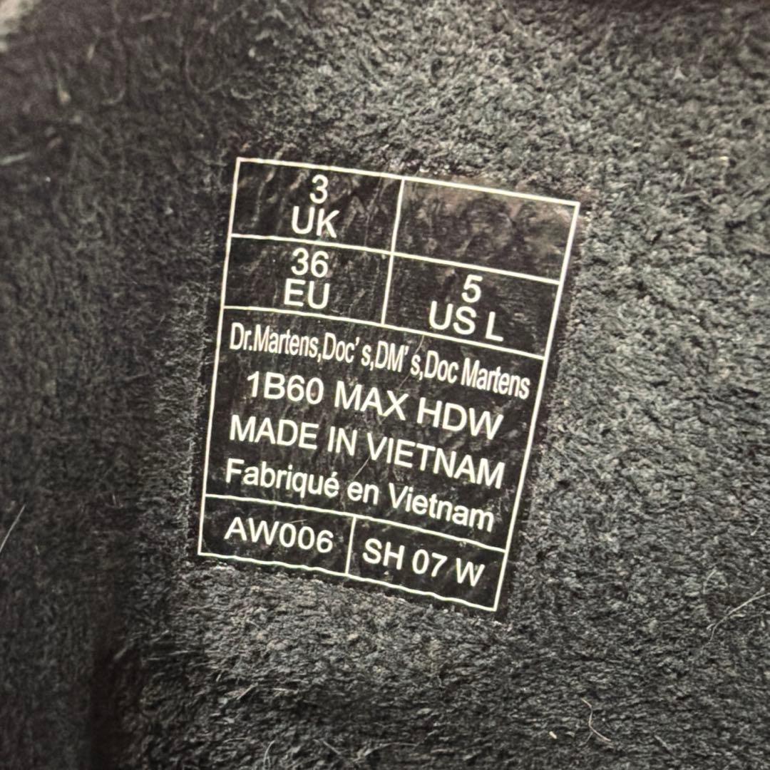 Dr.Martens 1B60MAX 厚底 20ホール UK3