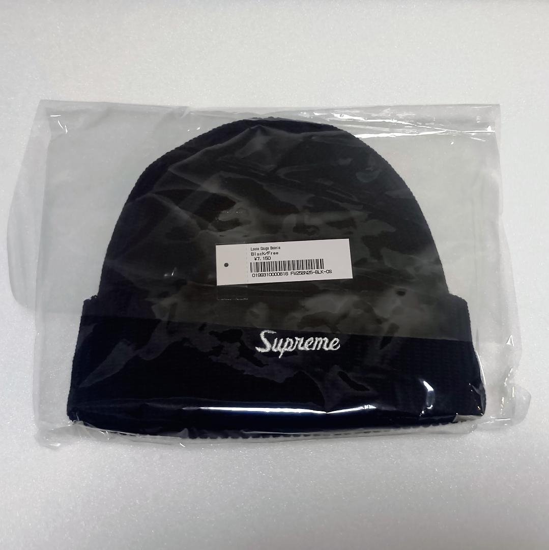 期間限定～8日　Supreme Loose Gauge Beanie Black
