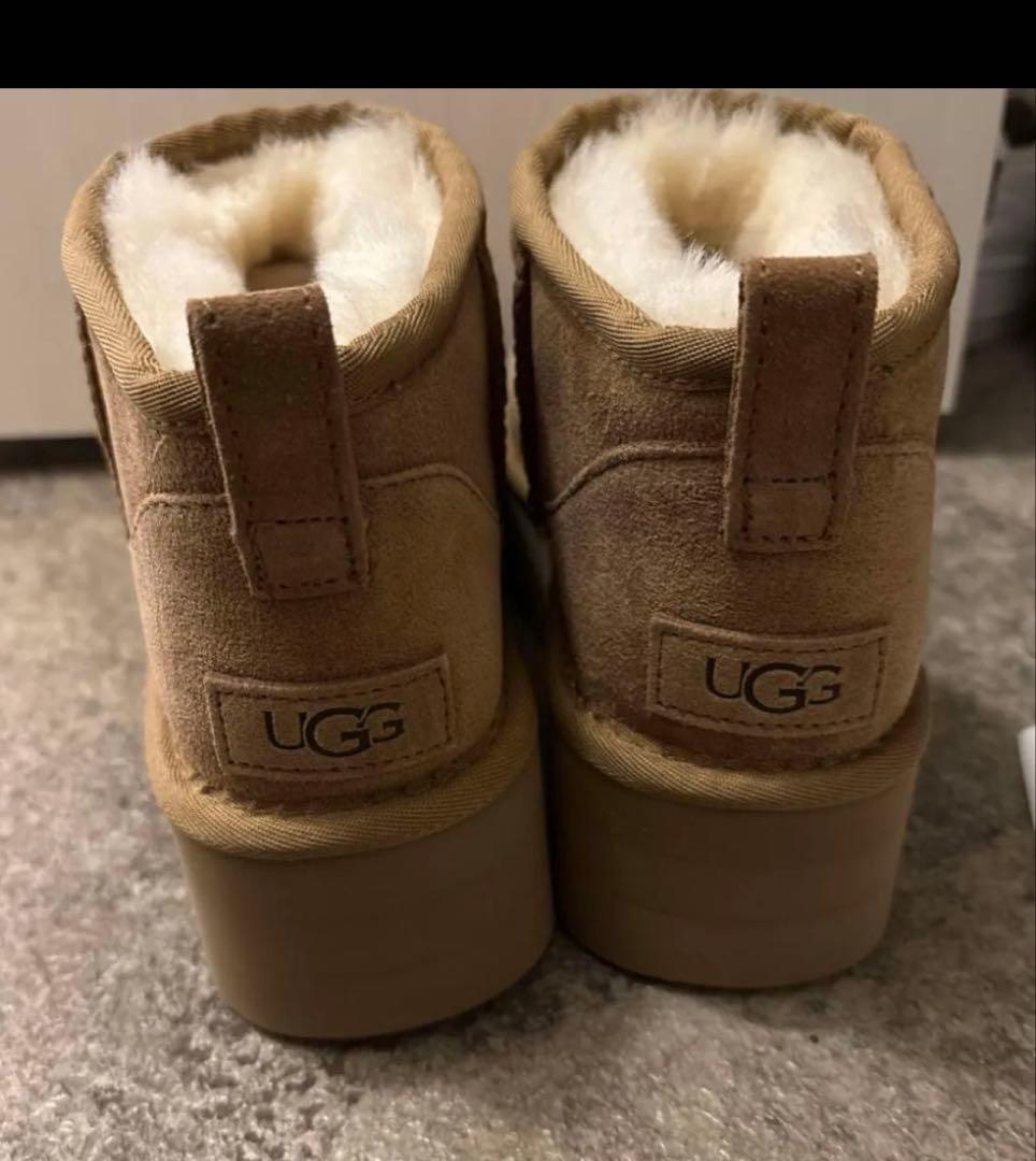 UGG ムートンブーツ 厚底ムートンブーツ 厚底 アグ ショートブーツ　23cm