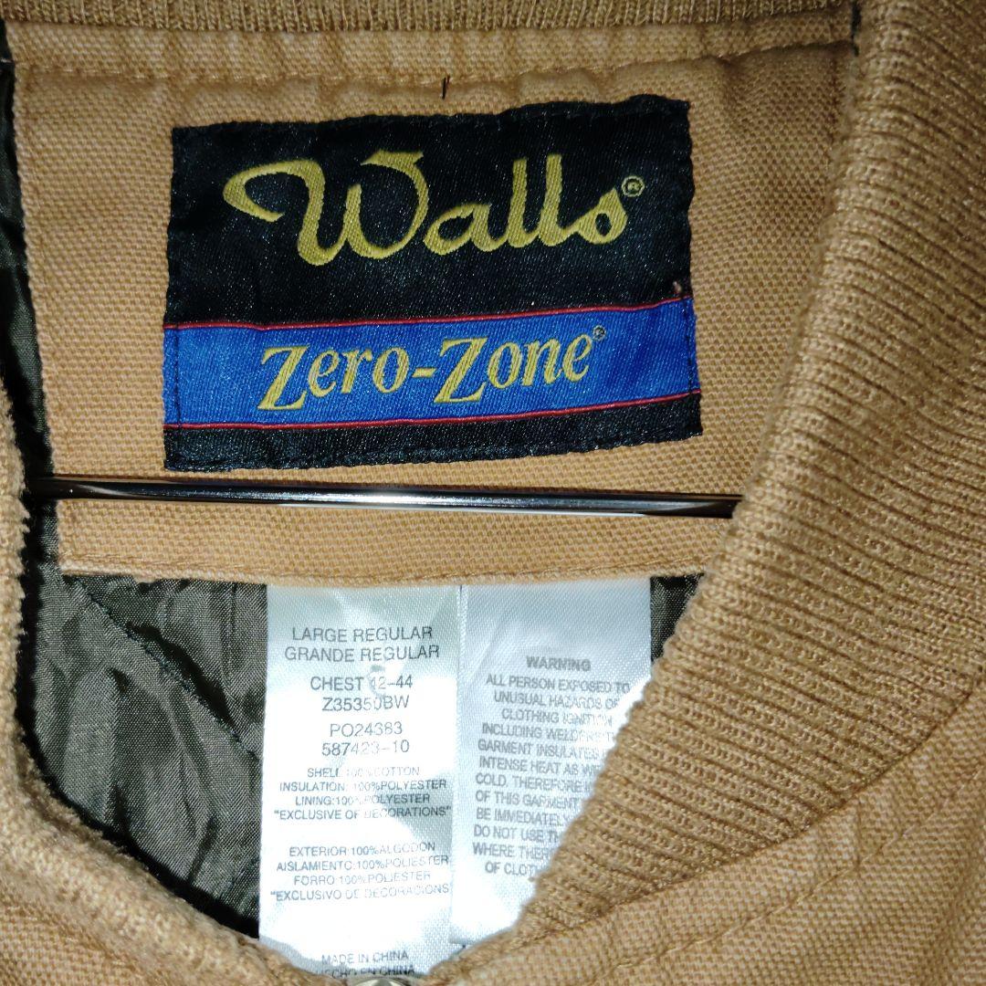 Walls ウォールズキルティング中綿入りダック地ワークベスト。 Lサイズ