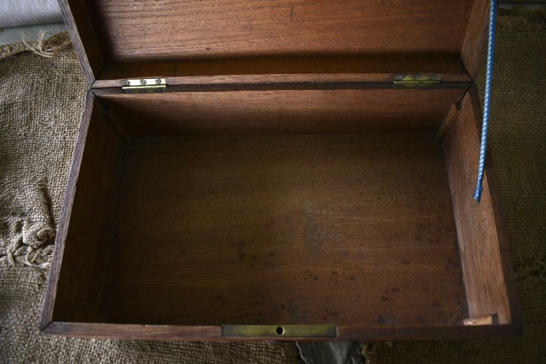 French vintage 木箱　ソーイングボックス　古道具　ブロカント