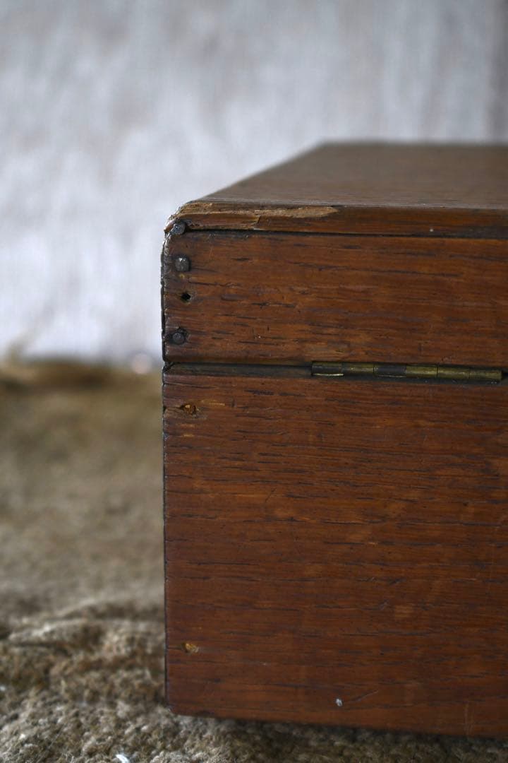 French vintage 木箱　ソーイングボックス　古道具　ブロカント