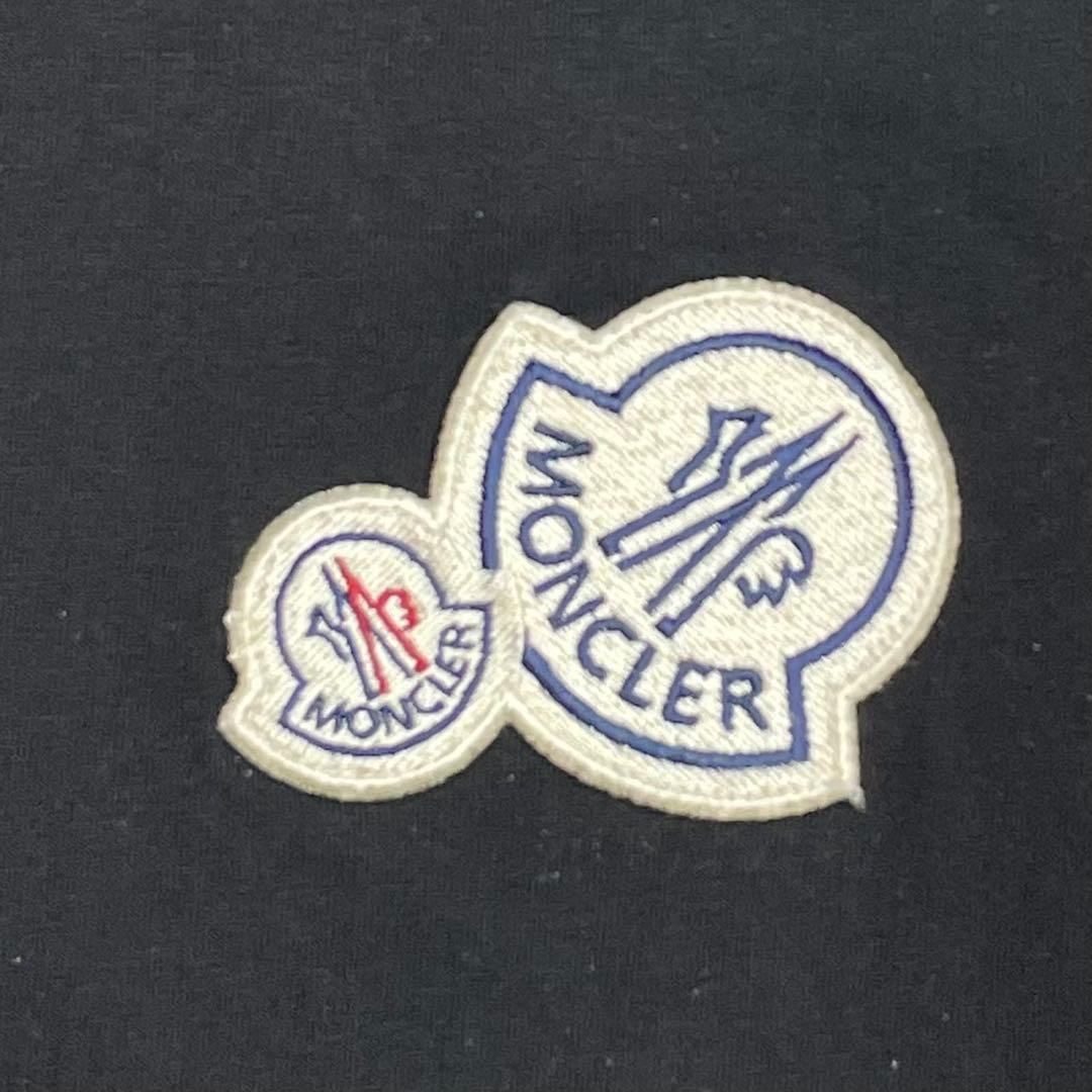美品 MONCLER モンクレール ロゴワッペン Tシャツ MAGLIA