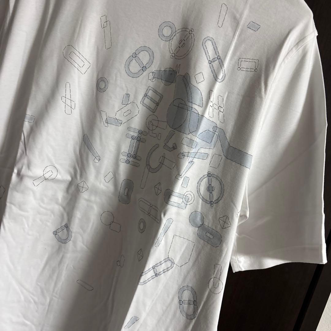美品　HERMES フラグメント・エクエストレス　サイズL Tシャツ