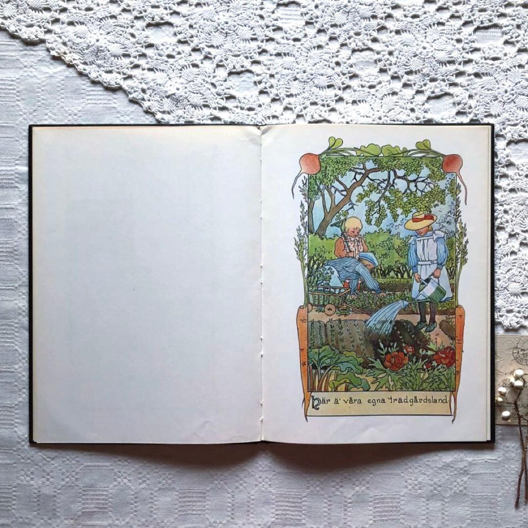 RN78 洋書古書 スウェーデン語絵本 エルサ・ベスコフの美しい挿絵♪