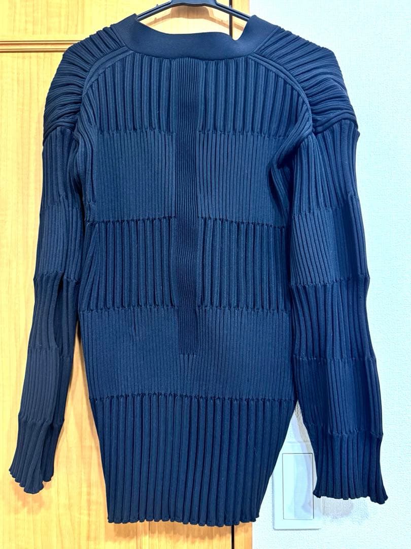 CFCL FLUTED CARDIGAN ブラック サイズ1