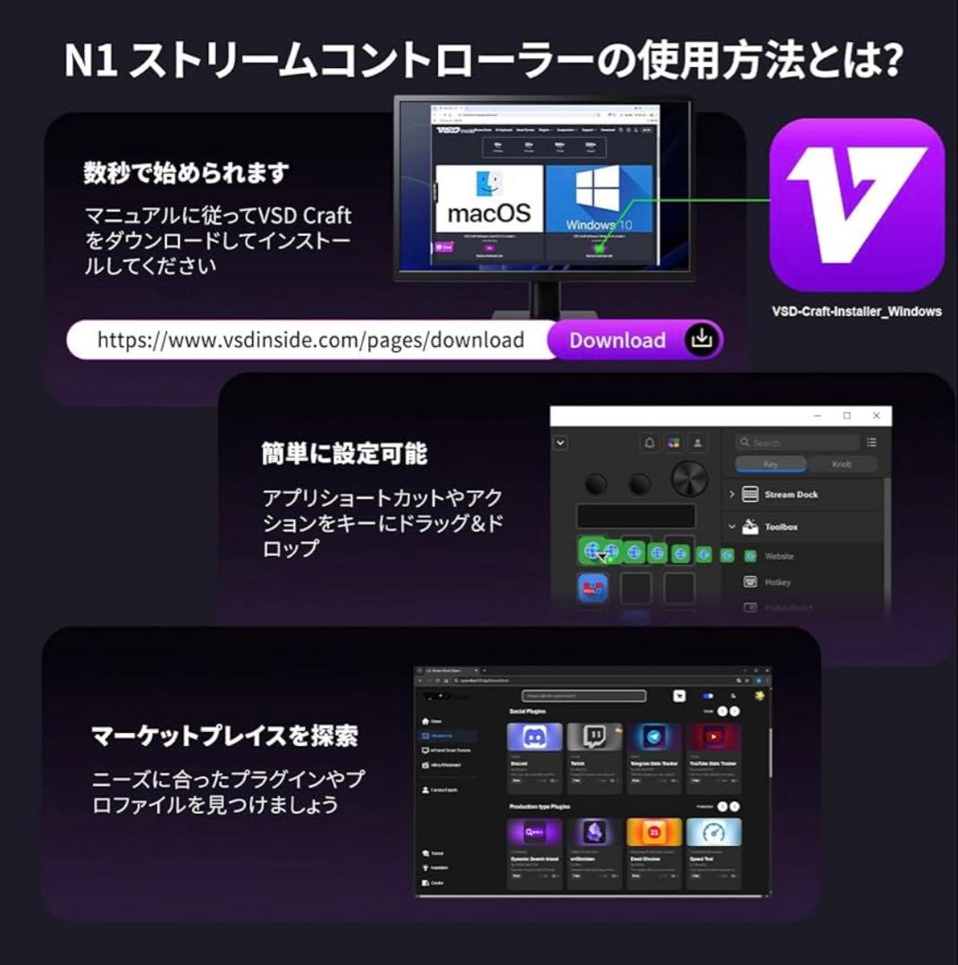 【最終価格】TreasLin マクロキーボード ストリームドック
