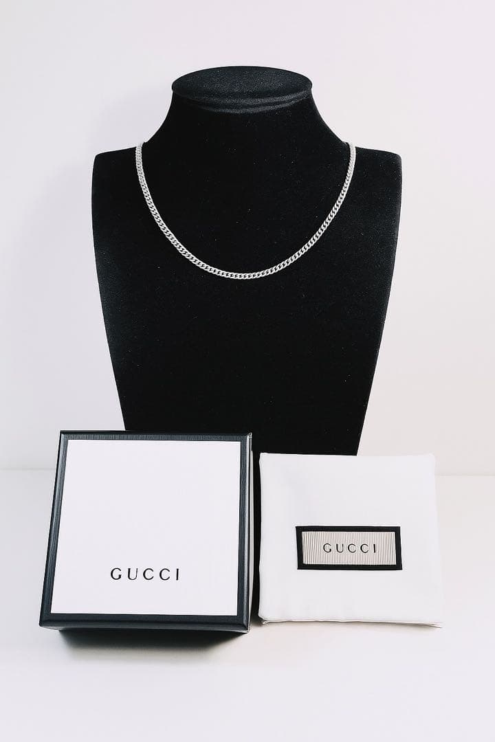 【超美品】GUCCI 喜平チェーン ネックレス 男女兼用　SV925 3ミリ
