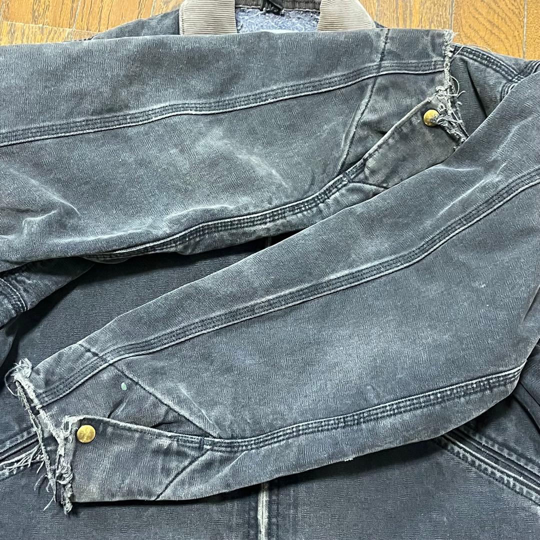 a*r様 carhartt　デトロイトジャケット　ブラック　フェード　90s ア