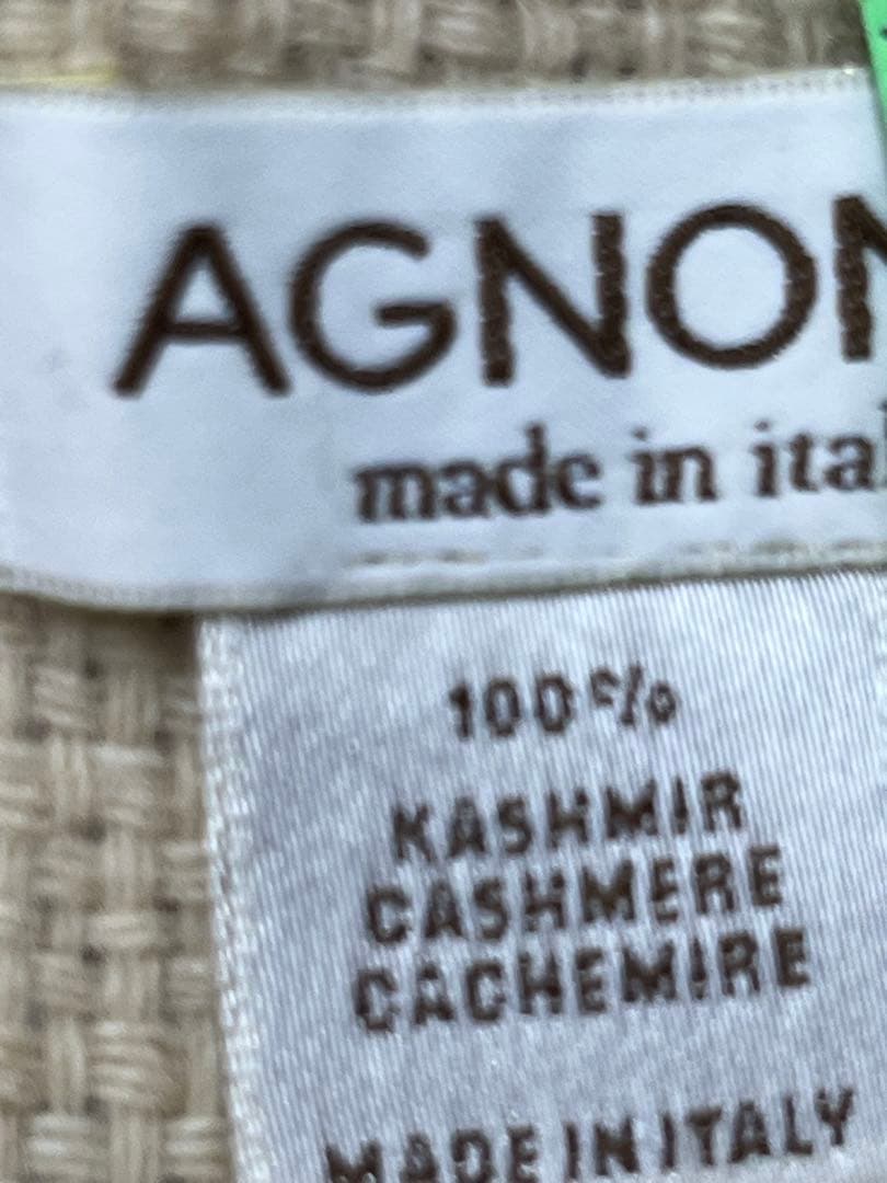 AGNONA アニオナ 大判 ストール ブランケット カシミヤ100クリーニング