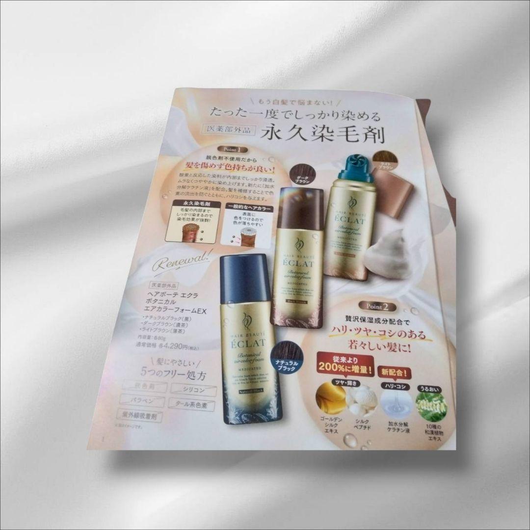ヘアボーテ エクラ エア カラー ダークブラウン 80g×2本