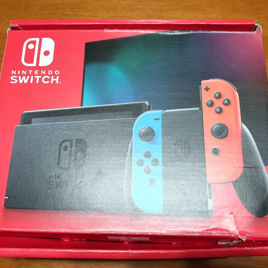 【美品】Nintendo Switch 本体 青と赤　バッテリー強化版