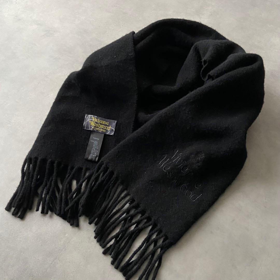Vivienne Westwood マフラー オーブ ロゴ刺繍 y2k CE06