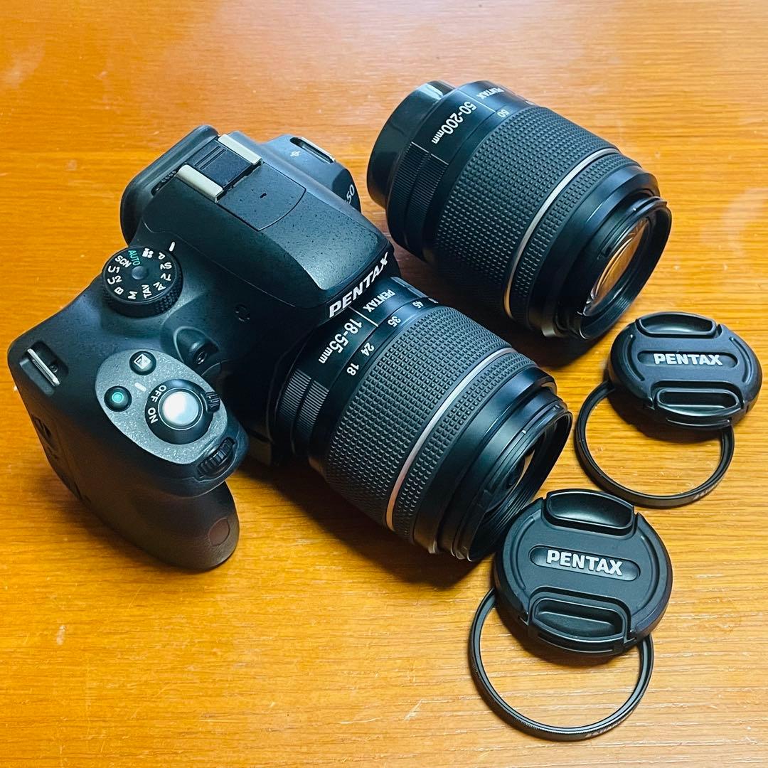 ペンタックス PENTAX K-50 ダブルズームレンズキット 実用品