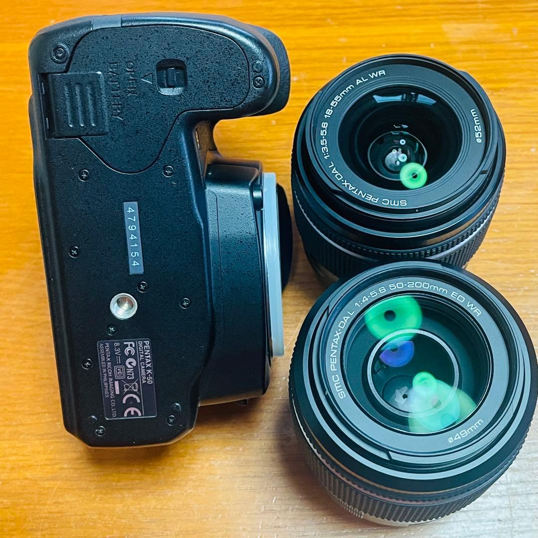 ペンタックス PENTAX K-50 ダブルズームレンズキット 実用品