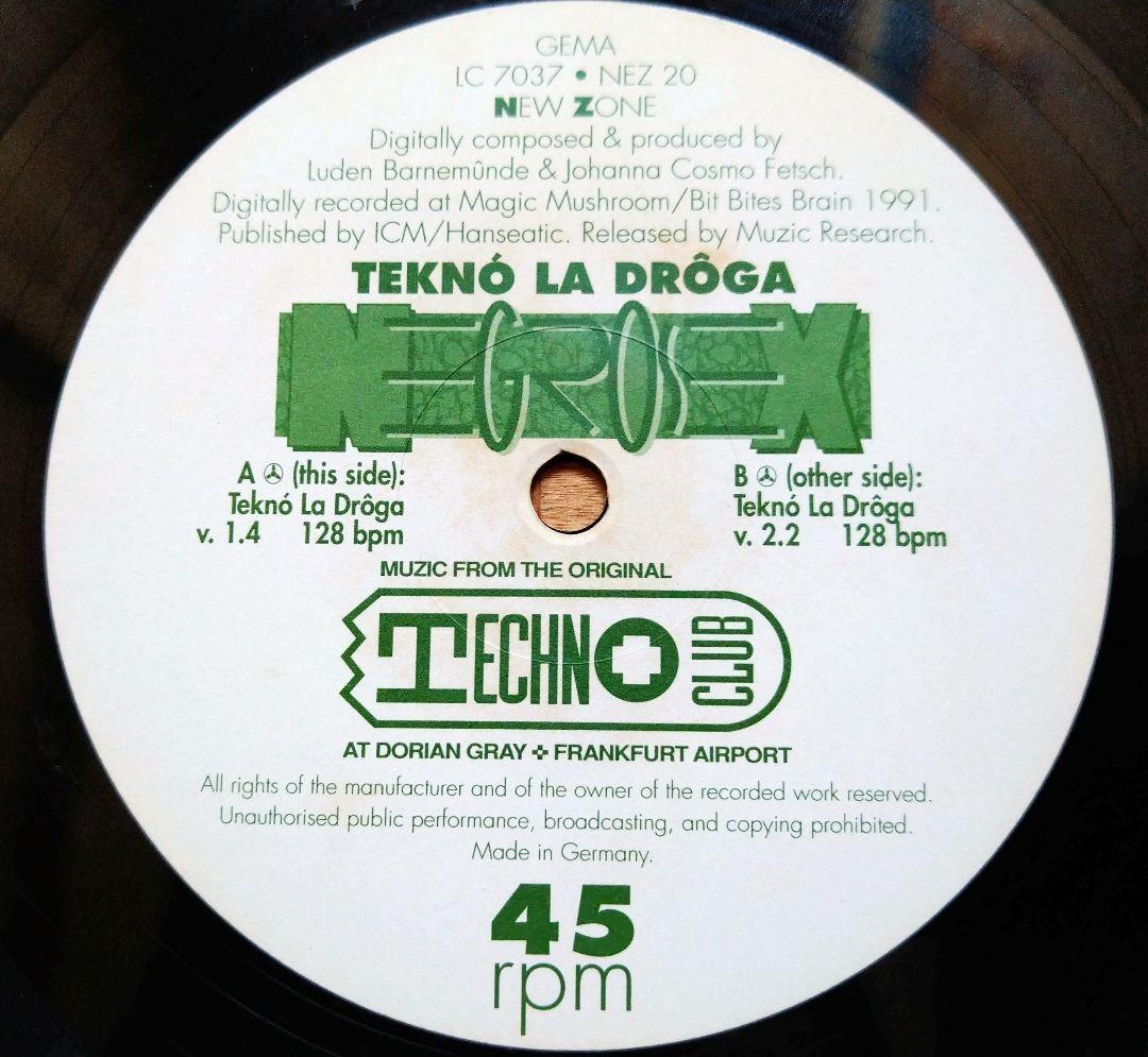 Negrosex - Teknó La Drôga (12\")