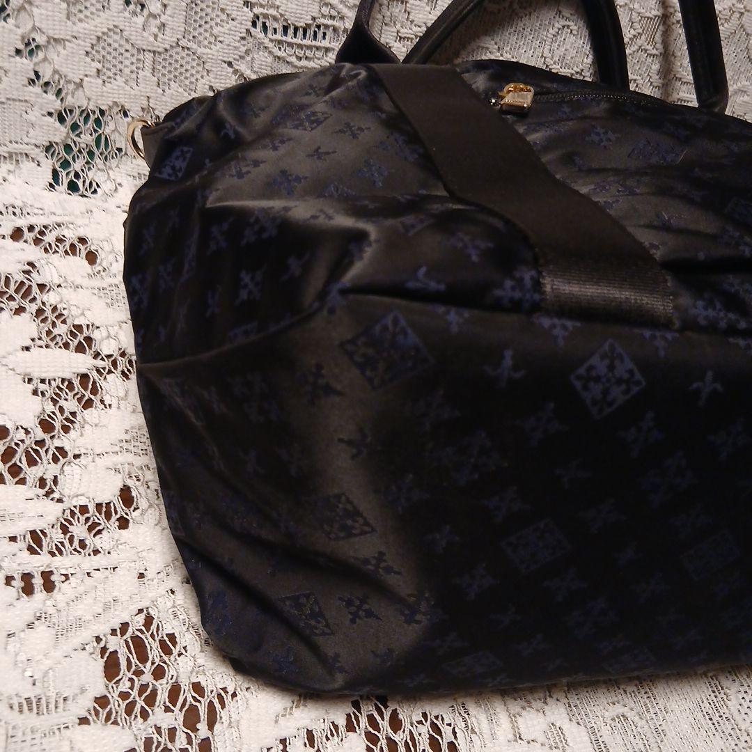 russet ラシット　ボストンバッグ　ネイビー　美品