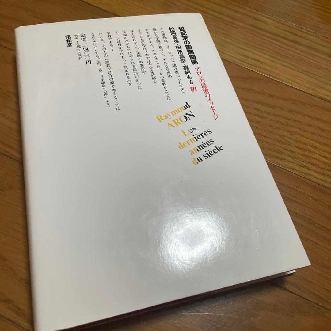 世紀末の国際関係 アロンの最後のメッセージ