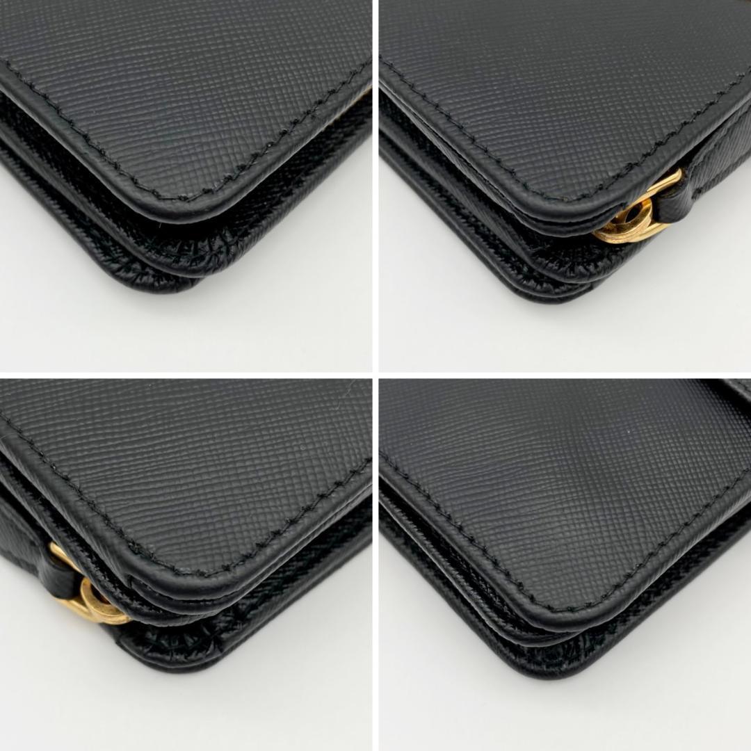 プラダ　サフィアーノ　二つ折り財布　コンパクトウォレット　1ML225　615