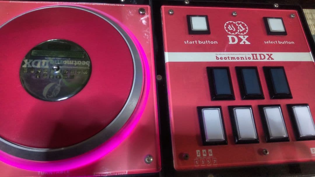 ビートマニア dao FP7 三和ボタン 静音化 ピンクパネル＆ピンクLED仕様