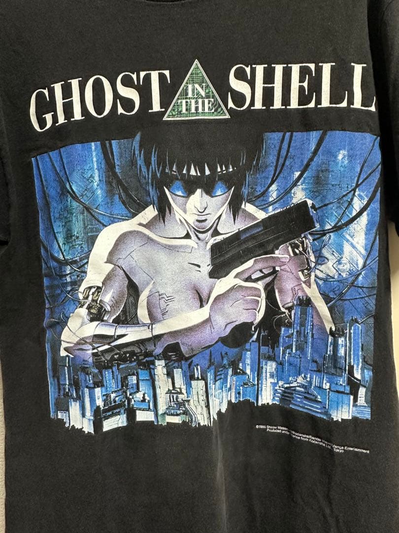 GHOST IN THE SHELL Tシャツ Mサイズ ブラック ヴィンテージ