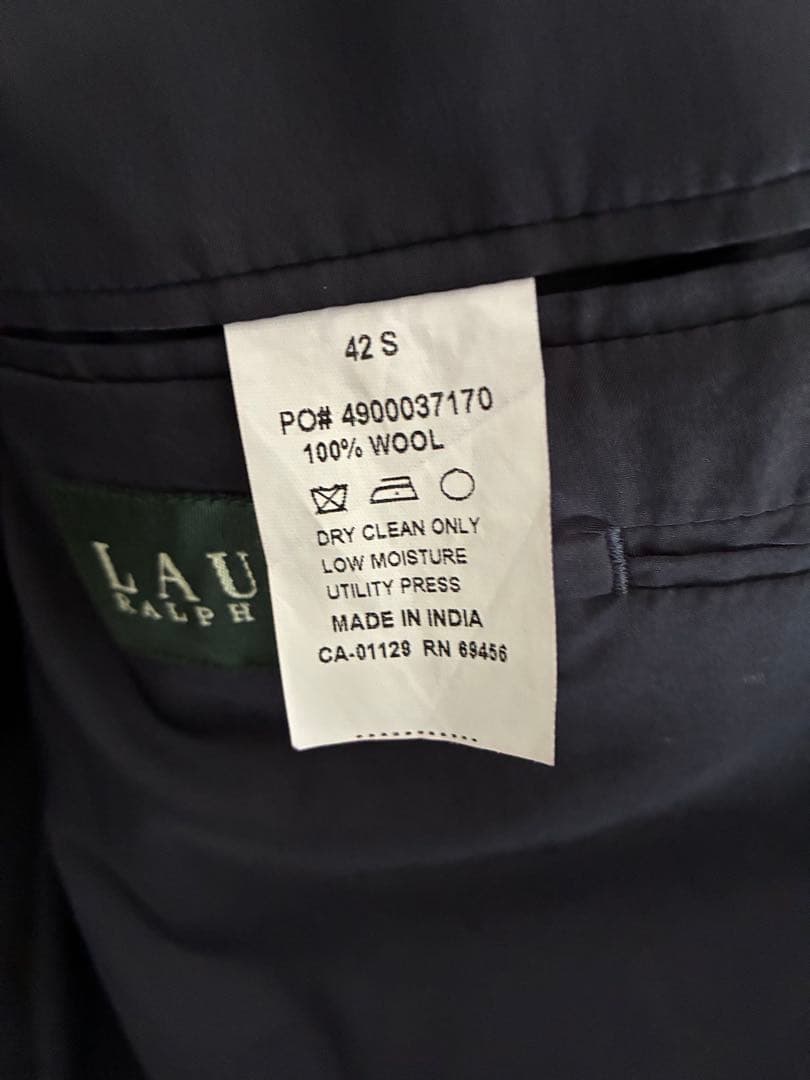 90s Ralph Lauren 金ボタン 紺ブレ