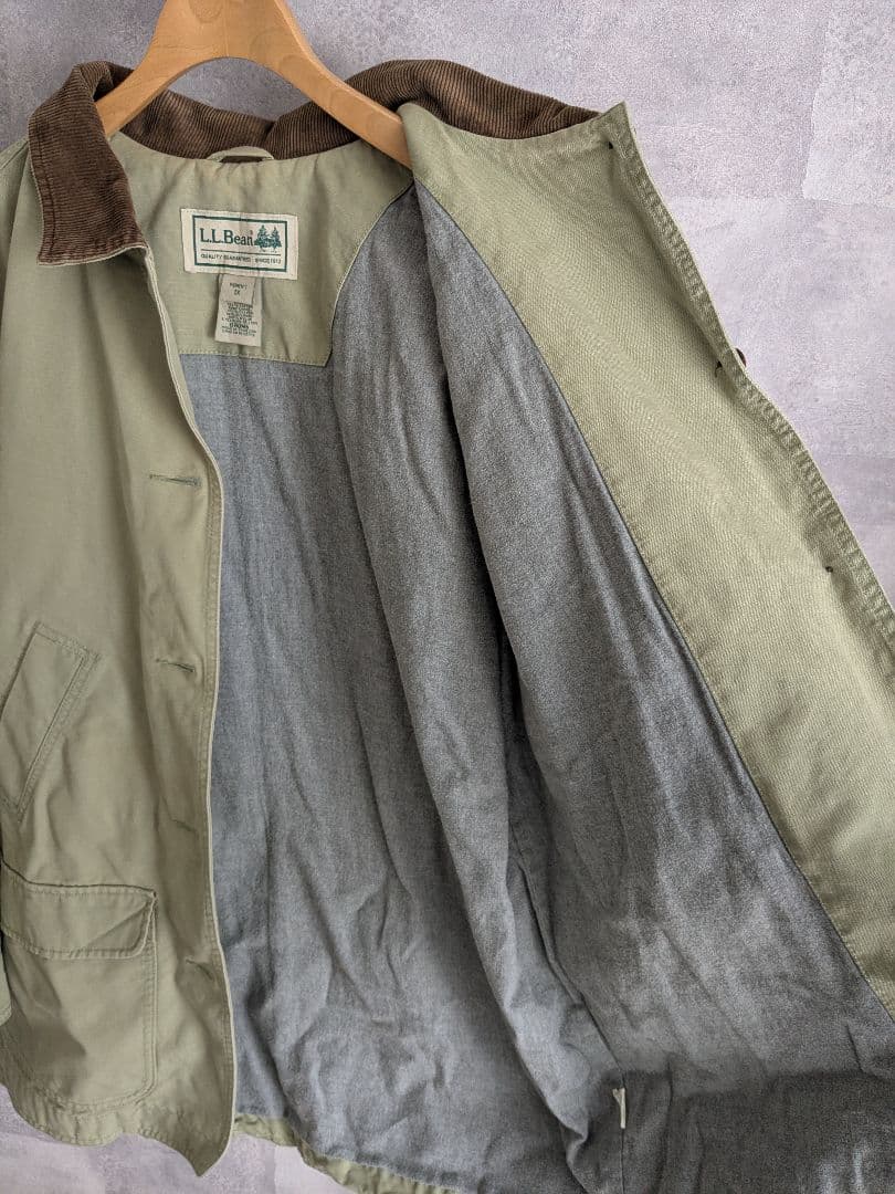LLBean エルエルビーン　カバーオール　グリーン　ハンティングジャケット