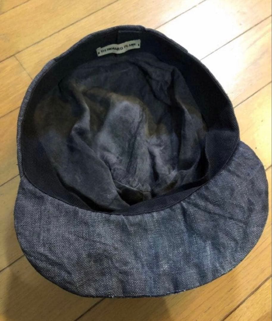 REINHARD PLANK レナードプランク　ダークグレー デニム風キャップ