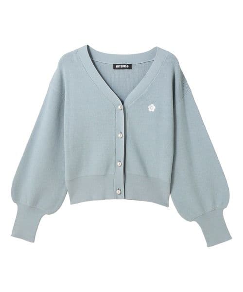 MARY QUANT　マリークワント　パールボタンショートカーディガン