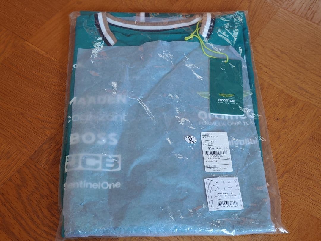 特価　F1 アストンマーチン 　アラムコ　 Tシャツ XL