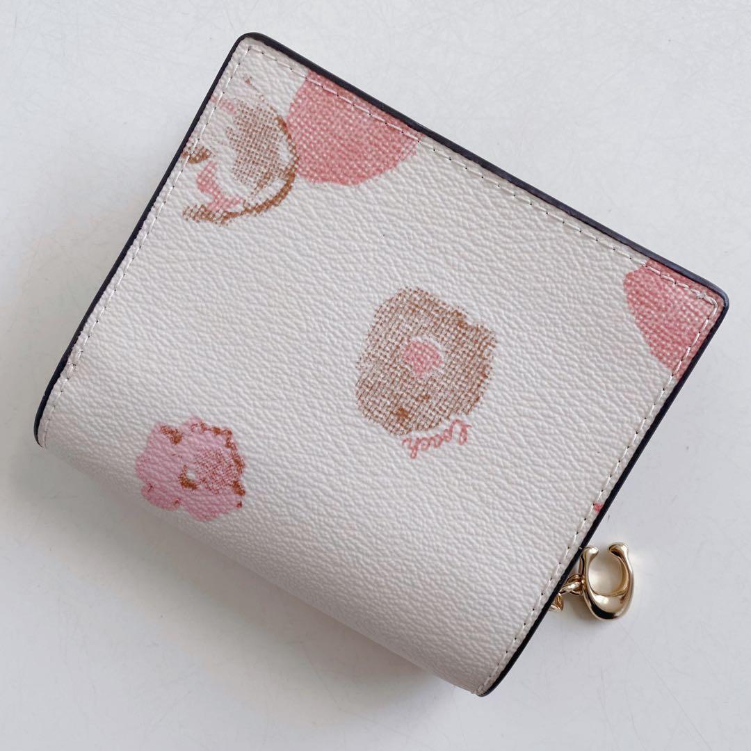 【新品未使用】COACHコーチ★折り財布★スナップウォレット★フローラル花柄