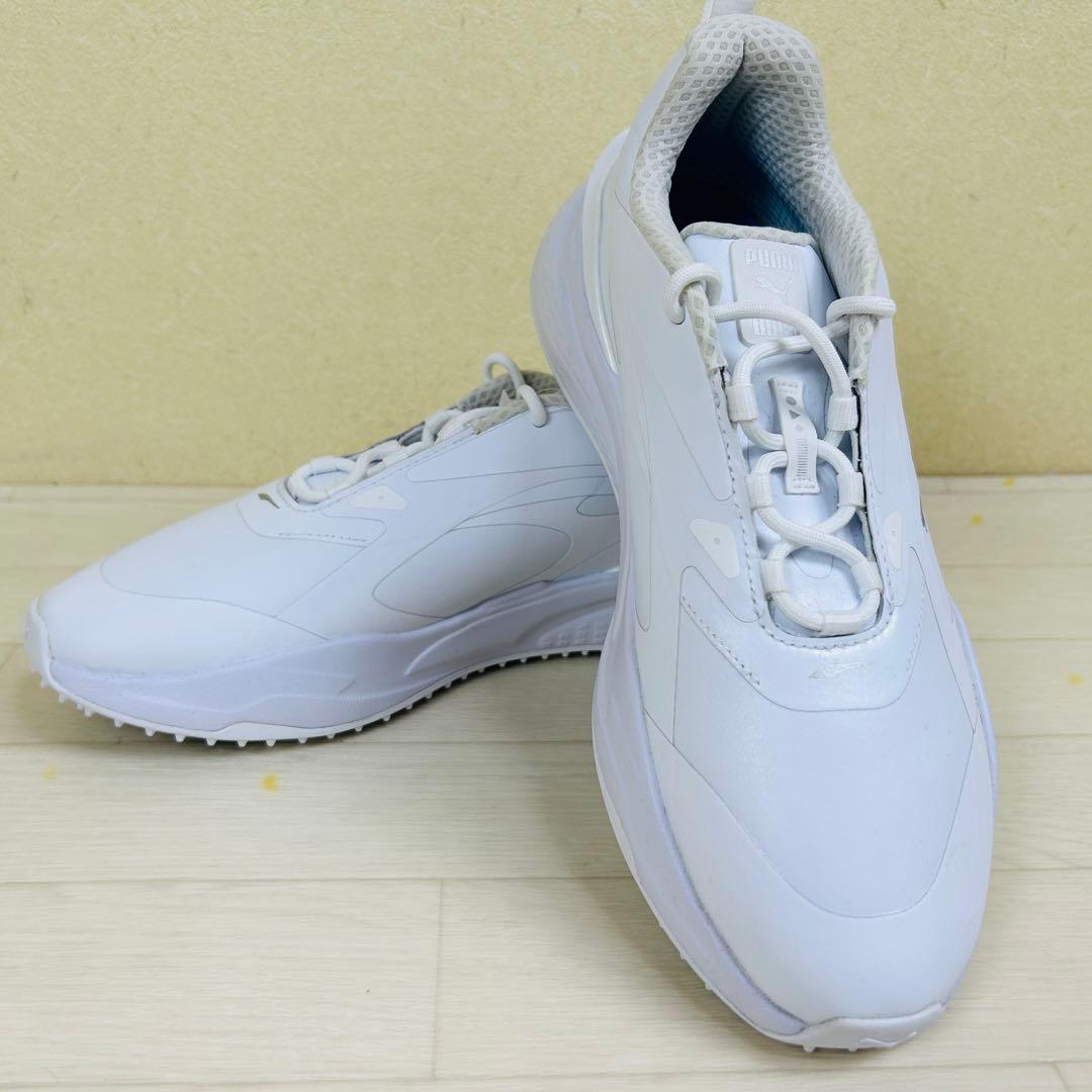 新品 PUMAGOLF 25cm ファスト ラバーソール スパイクレス シューズ