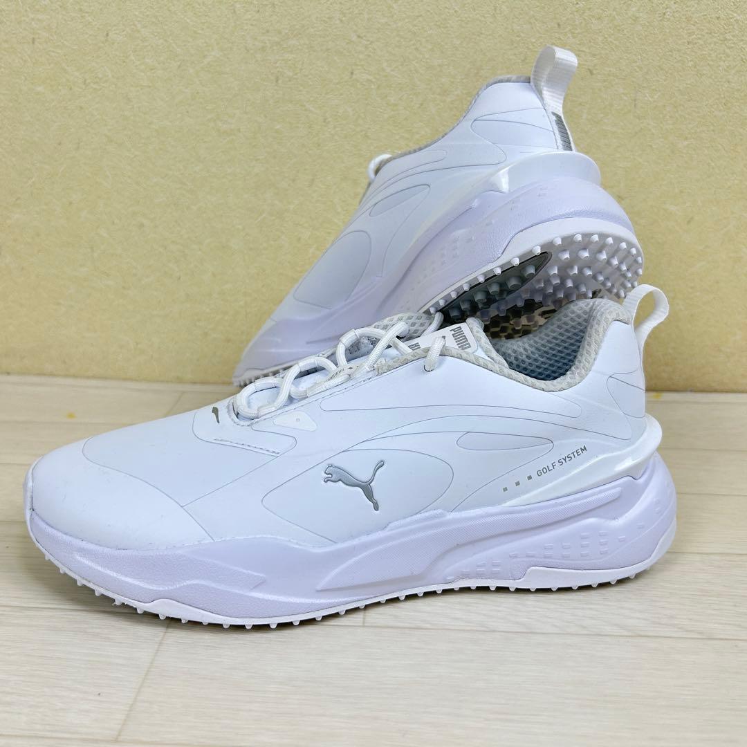 新品 PUMAGOLF 25cm ファスト ラバーソール スパイクレス シューズ