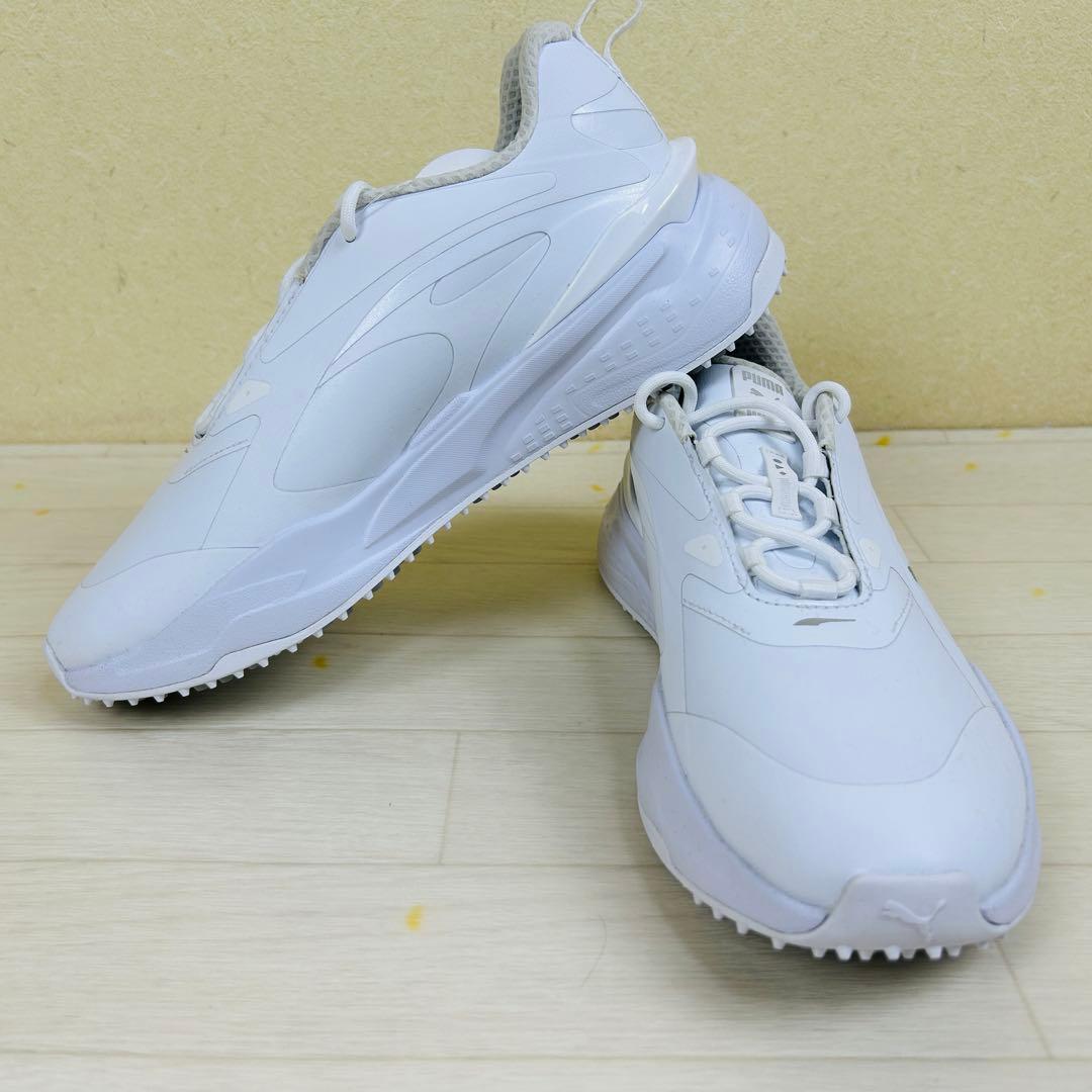新品 PUMAGOLF 25cm ファスト ラバーソール スパイクレス シューズ