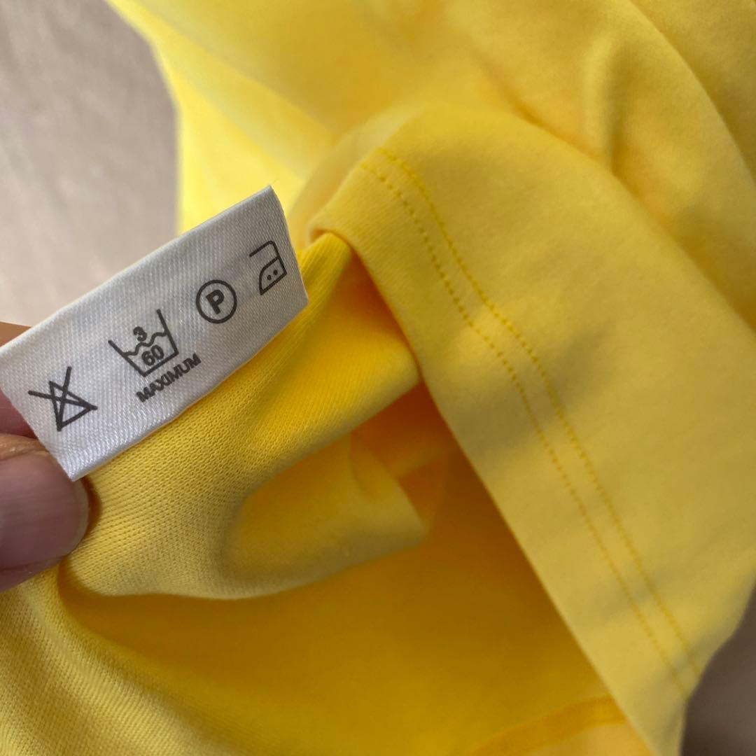 エルメス　tシャツ Lサイズ　黄色　刺繍　楽器　バイオリン　希少