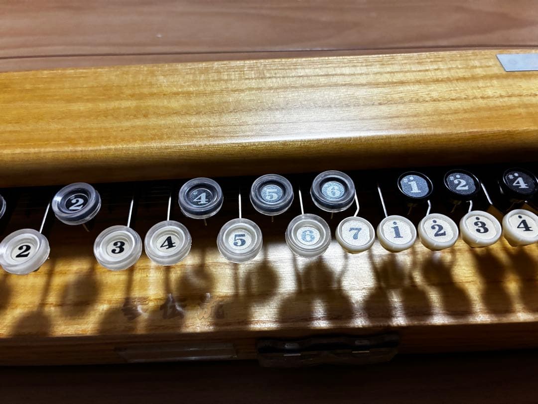 未使用品？　琴 ST200Y 木製 13弦　銀河 大正琴