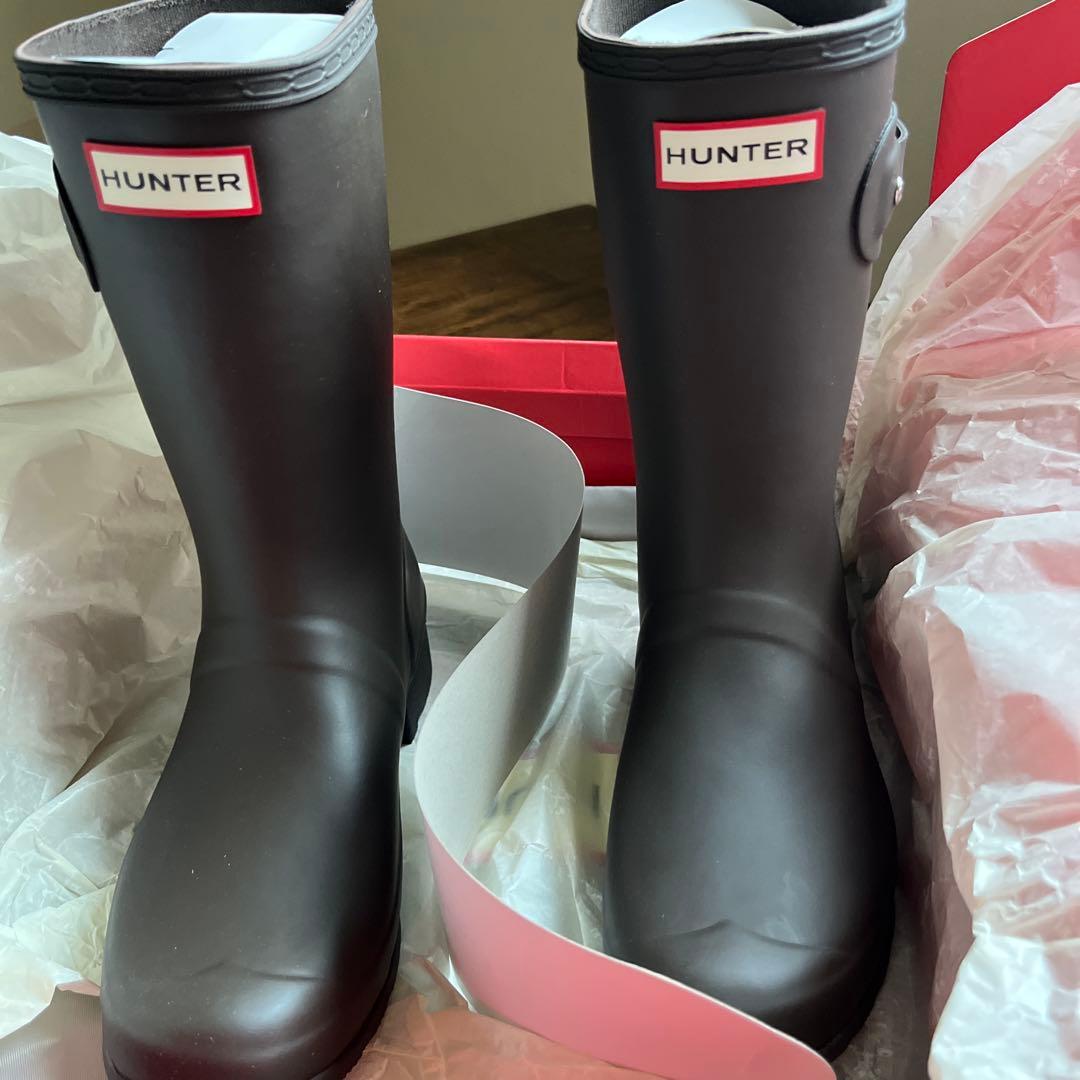 HUNTERの長靴 ブラウン系 新品未使用