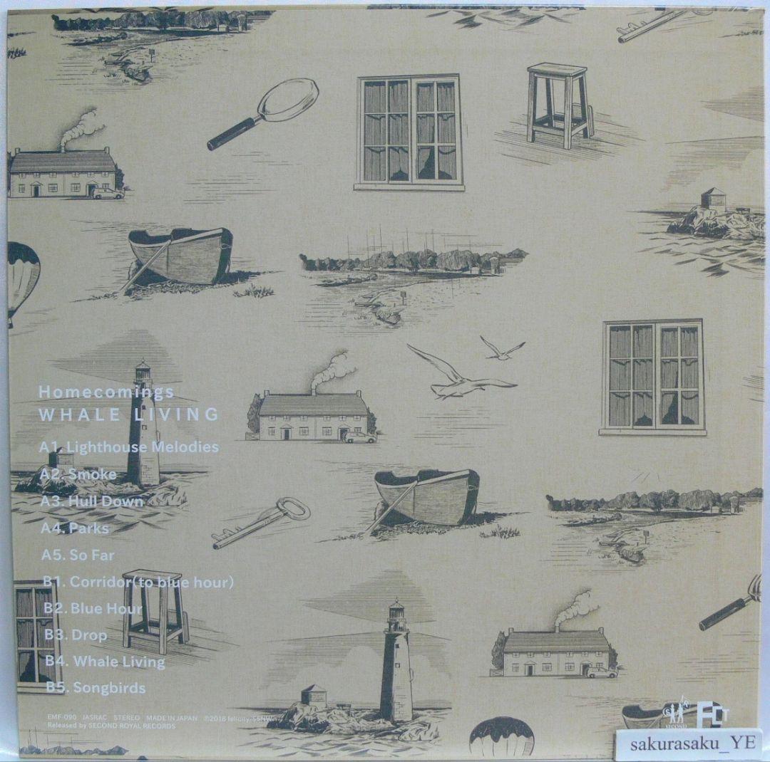 未使用品レコードLP 再販黒盤　comings　WHALE LIVING