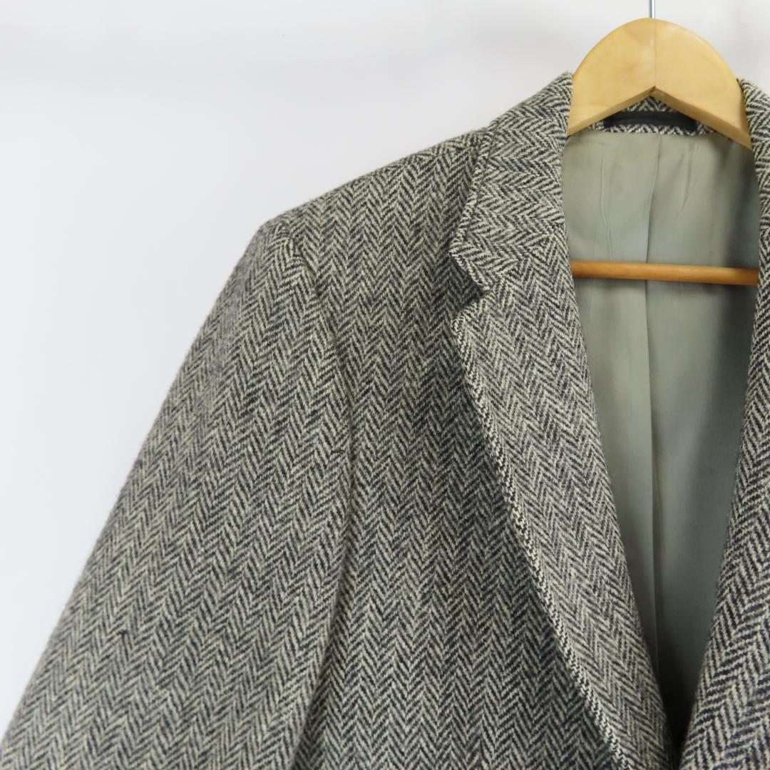 VINTAGE USA製 Harris Tweed ヘリンボーン ジャケット