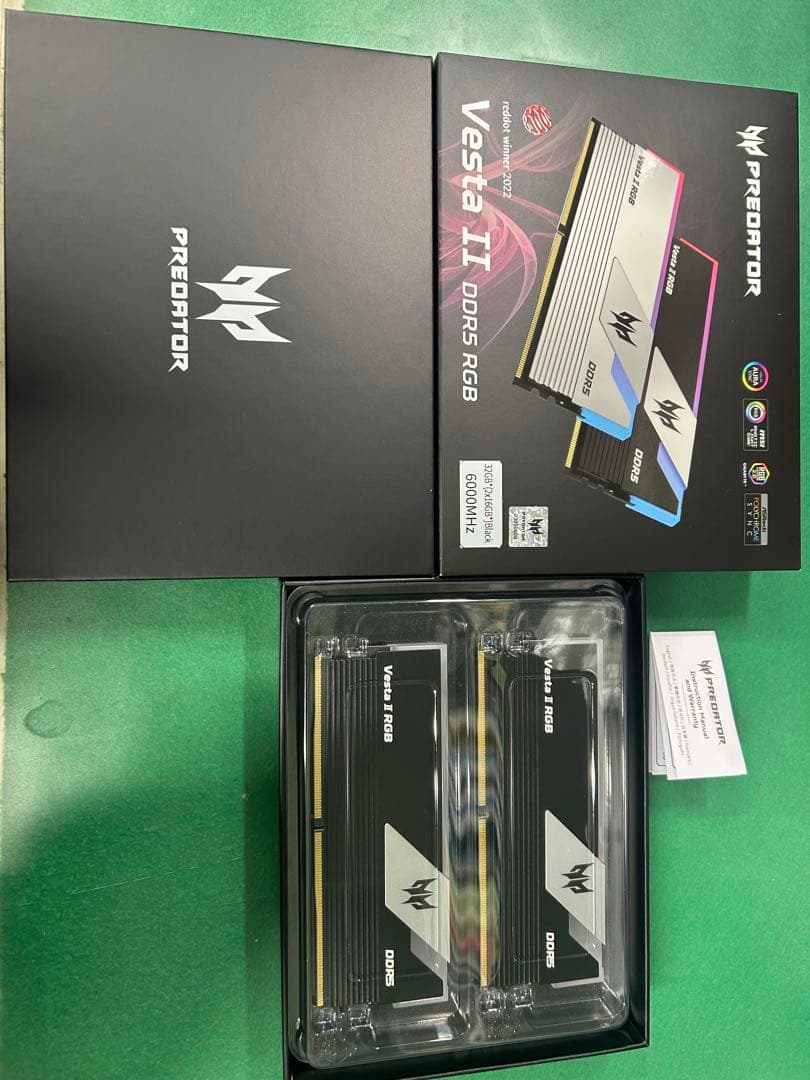 Acer Predator Vesta Ⅱ DDR5 32GB（16GB×2枚）