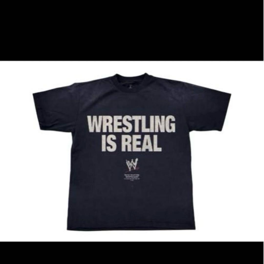 WRESTLING IS REAL Tシャツ WWE TRAVIS SCOTT
