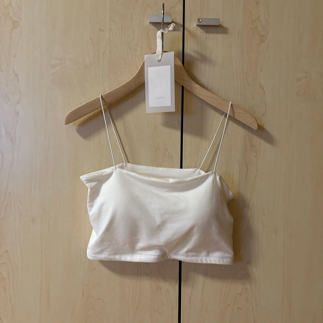 TODAYFUL Cupin Flatseam Bratop カップ付ベアトップ