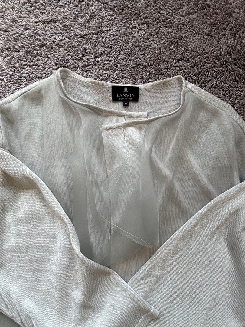 お値下げしました！LANVIN シフォンカーディガン グレー