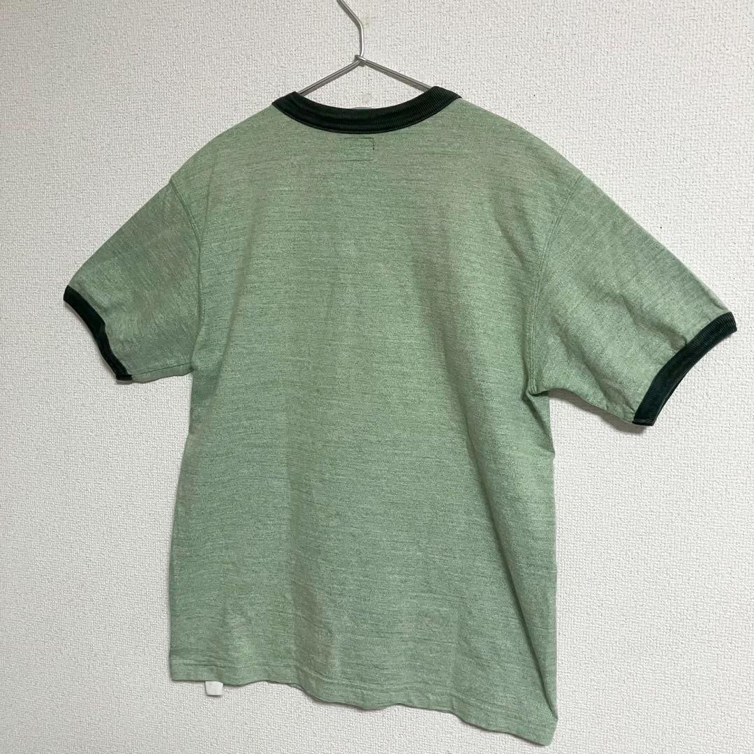 THE REAL McCOY’S 染み込みプリントリンガーTシャツ 38
