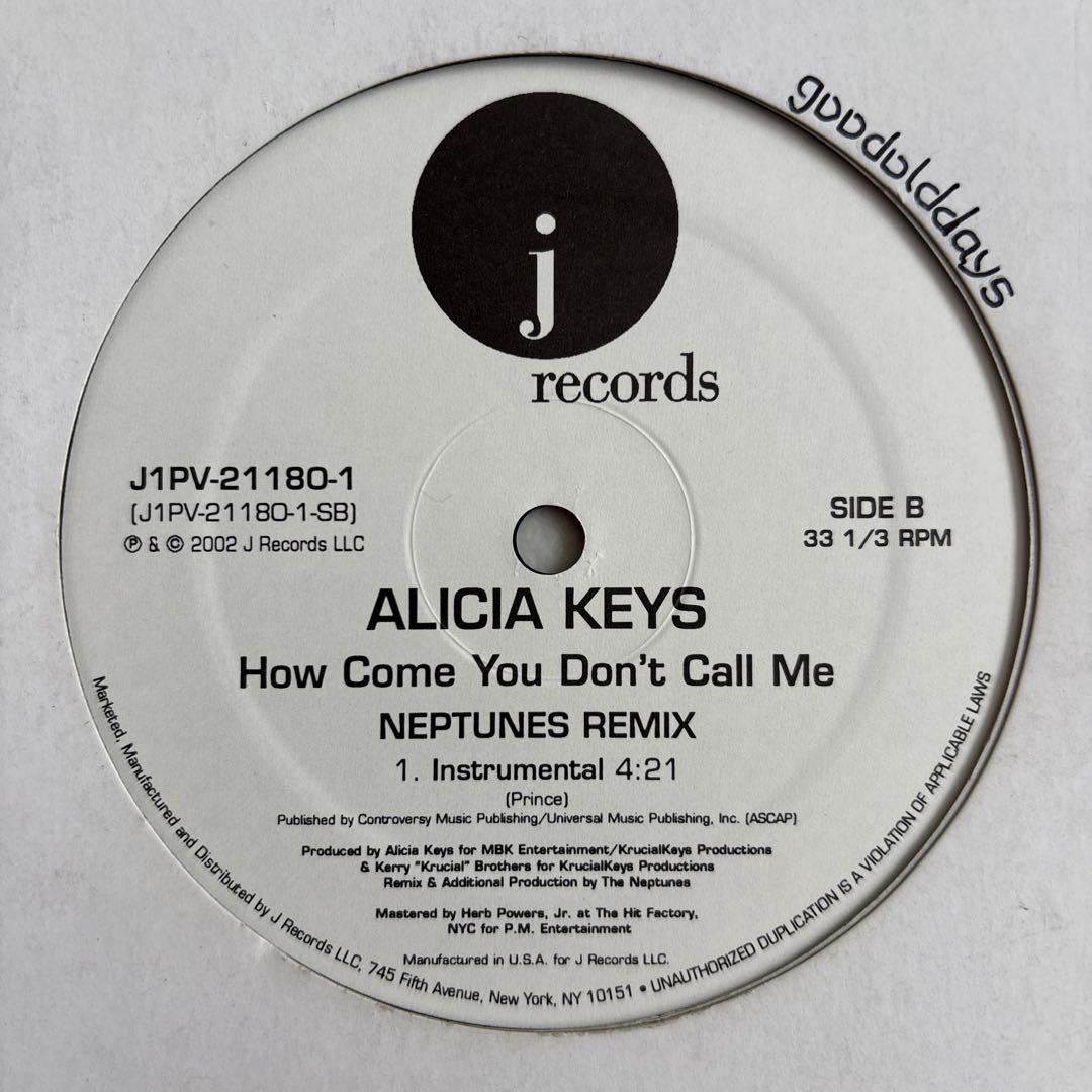 洋楽 Alicia Keys - How Come You Don't Call Me