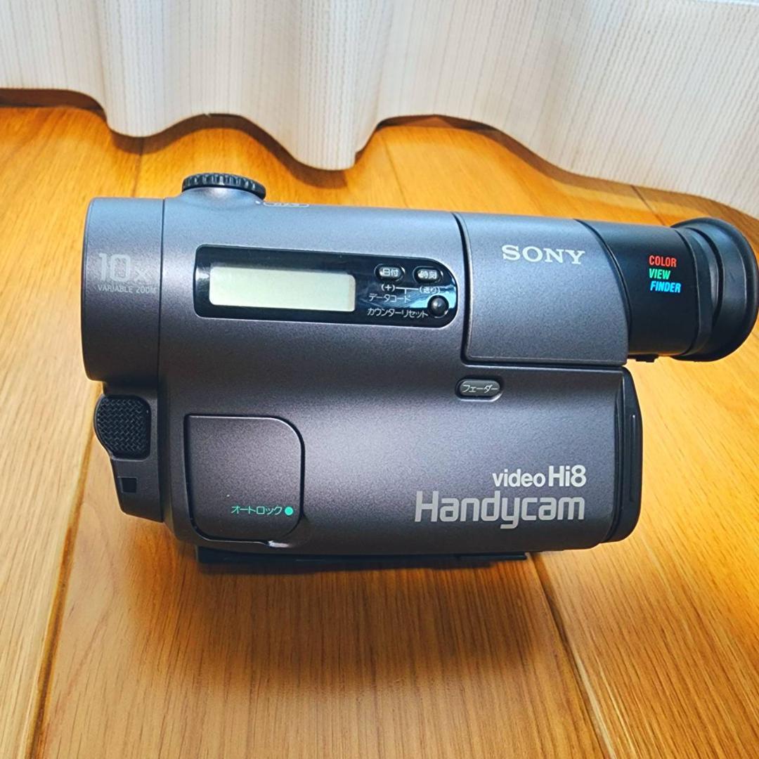 【動作確認済】SONY Hi8 高画質 ビデオカメラ CCD-TR3 セット