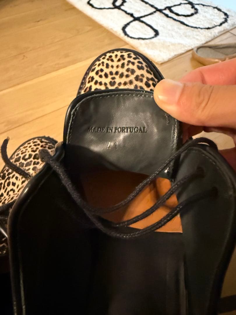 ADIEV PARIS Leopardレオパードアデューパリ豹柄ハラコシューズ