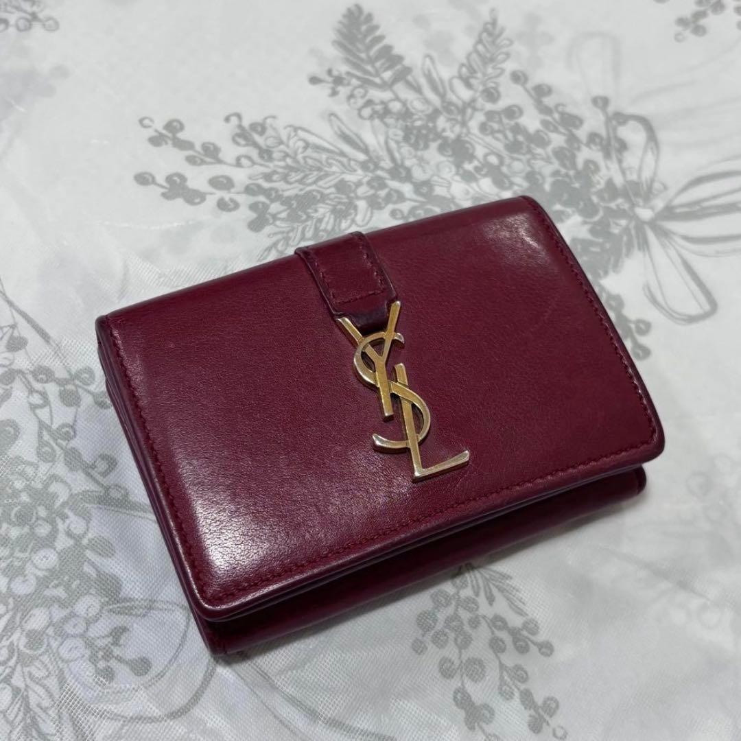 YSL 三つ折り財布